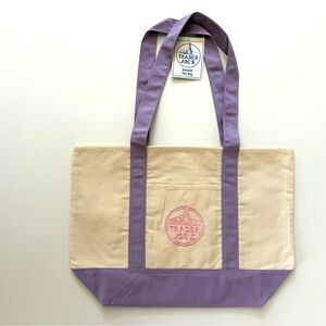 Trader Joe’s Large Reusable Canvas Tote Bag - Lavender